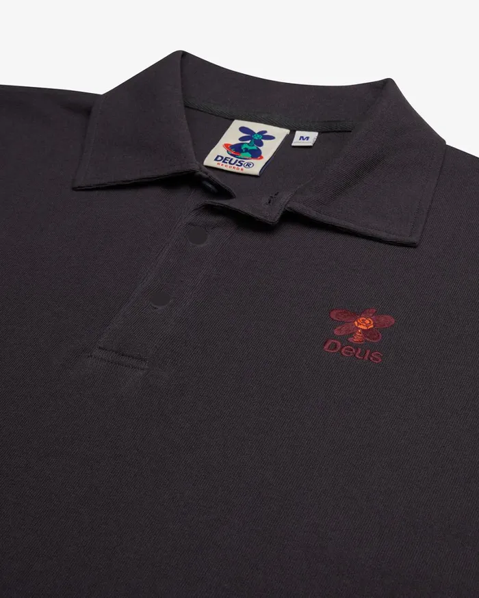 Stokes Records Polo 8211 Anthracite Men Deus Ex Machina Shirts Stokes Records Polo 8211 Anthracite Men Deus Ex Machina Shirts