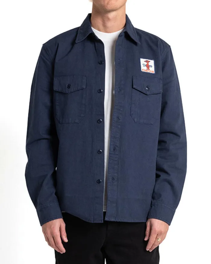 Stripes Shirt 8211 Mood Indigo MenWomen Deus Ex Machina Shirts