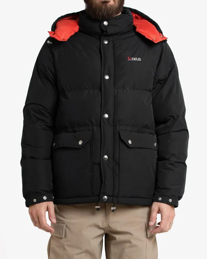 Summit Puffer Jacket 8211 Black Men Deus Ex Machina Jackets