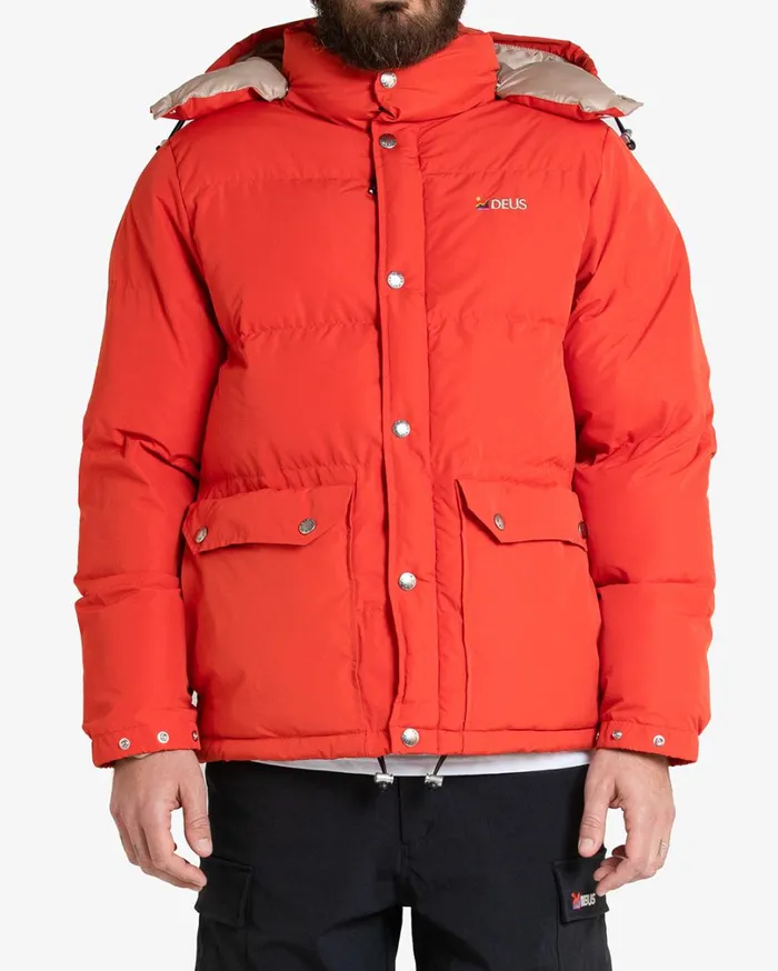 Summit Puffer Jacket 8211 Red Clay Men Deus Ex Machina Jackets