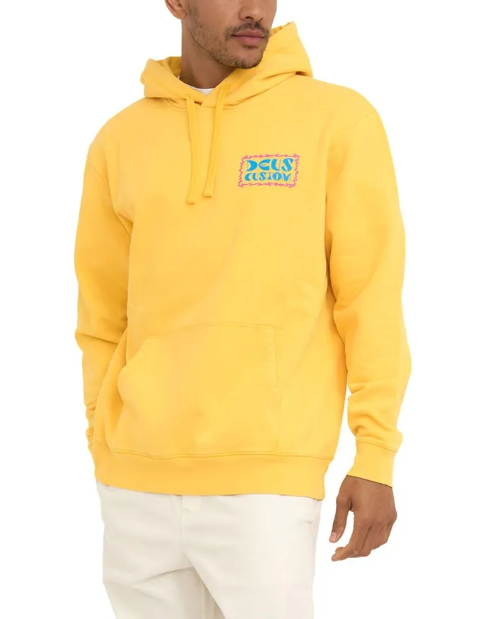 Sunblock Acid Hoodie 8211 Lemon Chrome Men Deus Ex Machina Hoodies and Sweaters