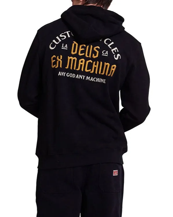 Supporter Zip Hoodie 8211 Black Men Deus Ex Machina Hoodies and Sweaters