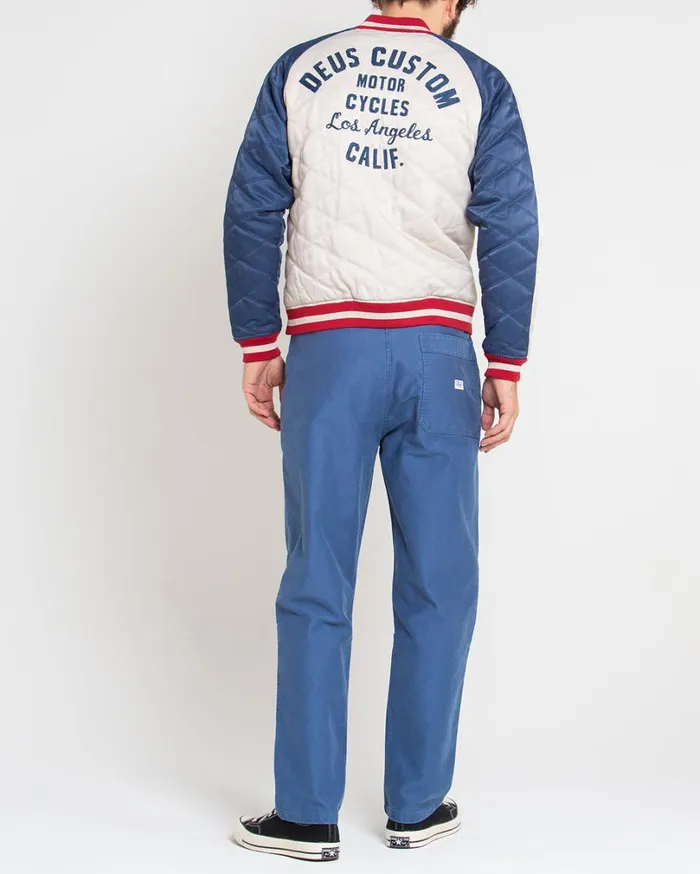Supporters Jacket 8211 WhiteBlue Men Deus Ex Machina Jackets Supporters Jacket 8211 WhiteBlue Men Deus Ex Machina Jackets