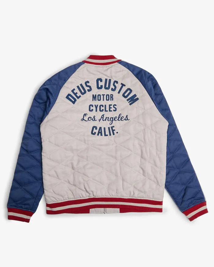 Supporters Jacket 8211 WhiteBlue Men Deus Ex Machina Jackets Supporters Jacket 8211 WhiteBlue Men Deus Ex Machina Jackets