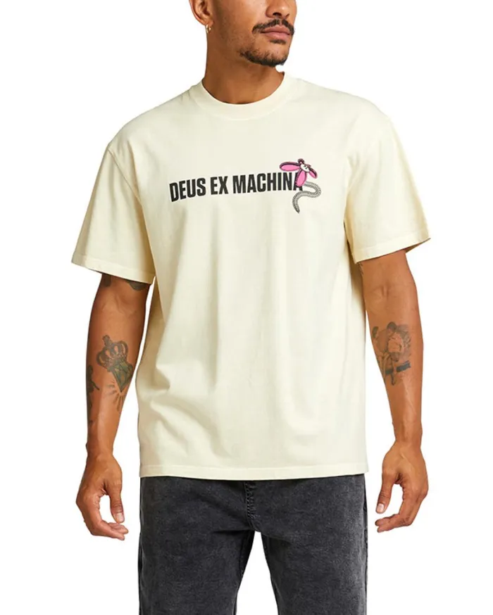 Surf Shop Tee 8211 Dirty White Men Deus Ex Machina Tees