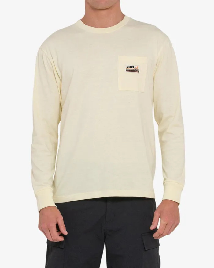 Tango Pocket Long Sleeve Tee 8211 Bone White Men Deus Ex Machina Tees