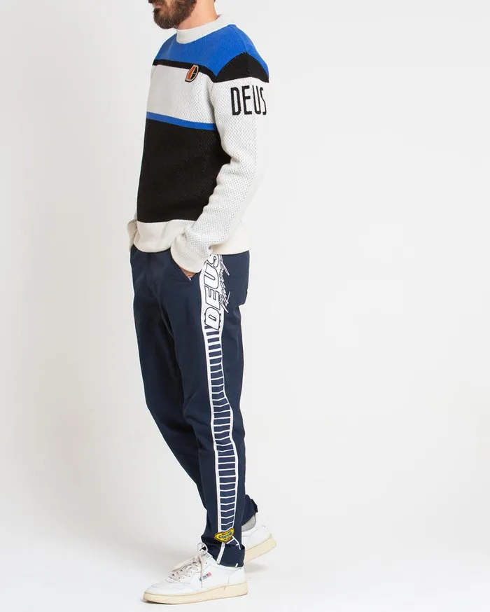 Team Knit 8211 Classic Blue Men Deus Ex Machina Knitwear Team Knit 8211 Classic Blue Men Deus Ex Machina Knitwear