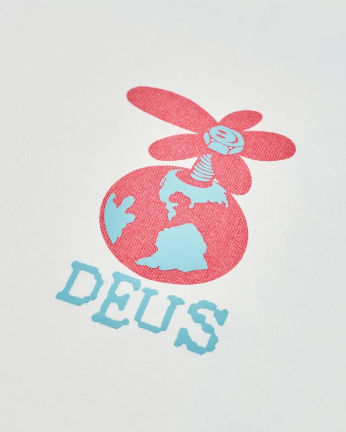 Thump Long Sleeve Tee 8211 Vintage White Men Deus Ex Machina Tees Thump Long Sleeve Tee 8211 Vintage White Men Deus Ex Machina Tees