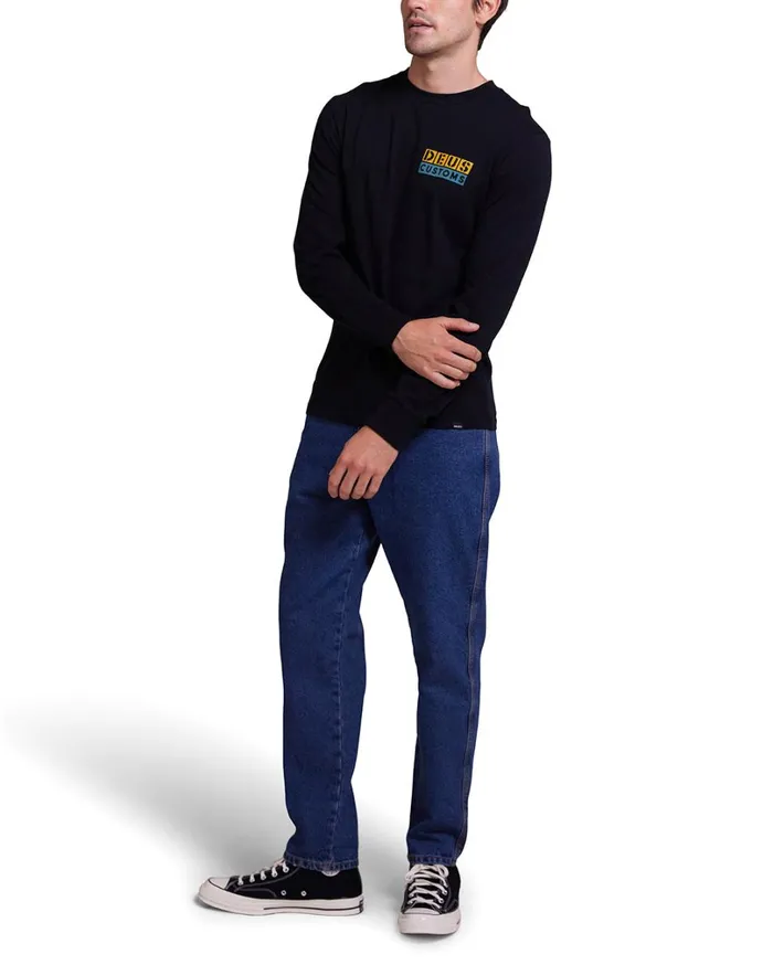 Tictac Long Sleeve Tee 8211 Black Men Deus Ex Machina Tees Tictac Long Sleeve Tee 8211 Black Men Deus Ex Machina Tees