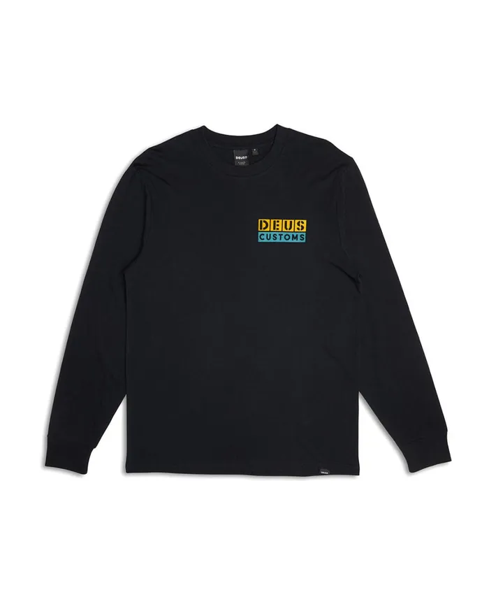 Tictac Long Sleeve Tee 8211 Black Men Deus Ex Machina Tees Tictac Long Sleeve Tee 8211 Black Men Deus Ex Machina Tees