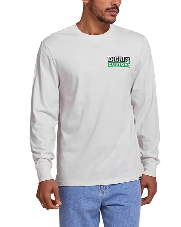 Tictac Long Sleeve Tee 8211 Vintage White Men Deus Ex Machina Tees