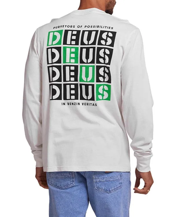 Tictac Long Sleeve Tee 8211 Vintage White Men Deus Ex Machina Tees Tictac Long Sleeve Tee 8211 Vintage White Men Deus Ex Machina Tees