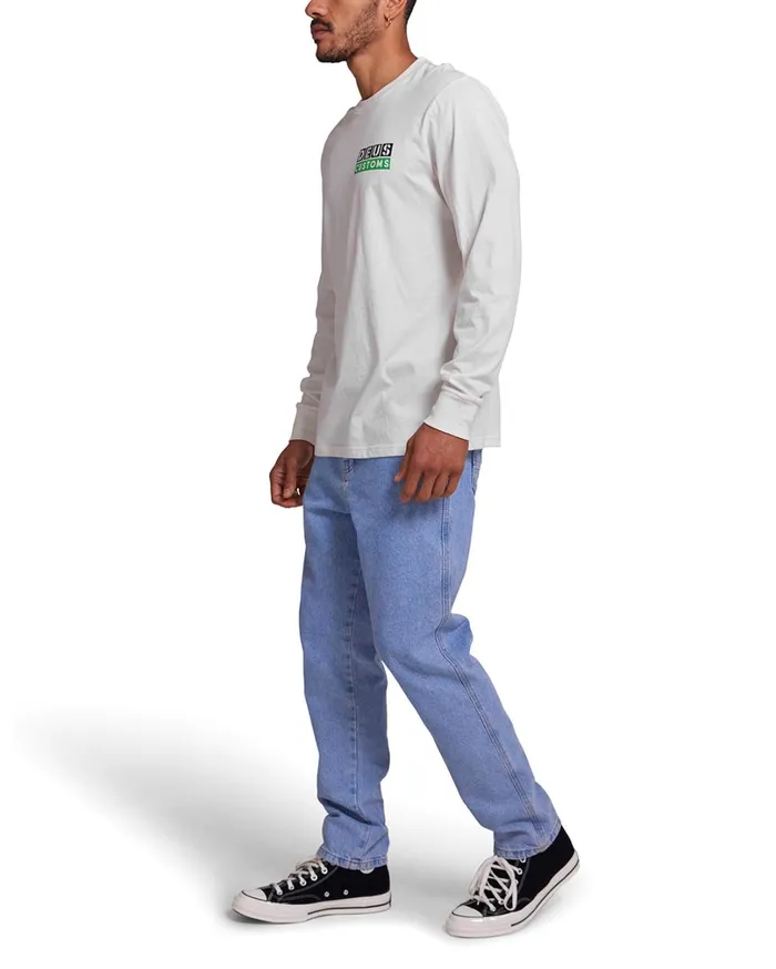 Tictac Long Sleeve Tee 8211 Vintage White Men Deus Ex Machina Tees Tictac Long Sleeve Tee 8211 Vintage White Men Deus Ex Machina Tees