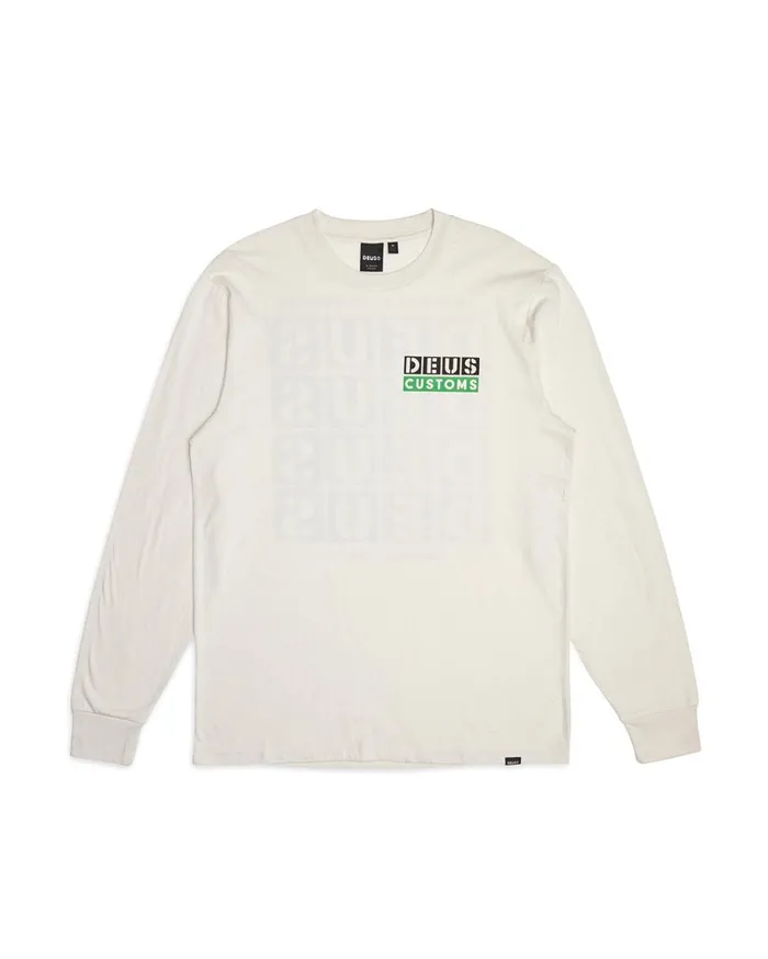 Tictac Long Sleeve Tee 8211 Vintage White Men Deus Ex Machina Tees Tictac Long Sleeve Tee 8211 Vintage White Men Deus Ex Machina Tees