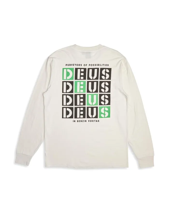 Tictac Long Sleeve Tee 8211 Vintage White Men Deus Ex Machina Tees Tictac Long Sleeve Tee 8211 Vintage White Men Deus Ex Machina Tees