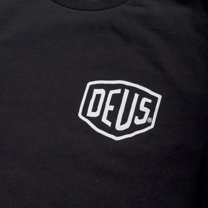 Tokyo Address Long Sleeve Tee 8211 Black Men Deus Ex Machina Classics Tokyo Address Long Sleeve Tee 8211 Black Men Deus Ex Machina Classics