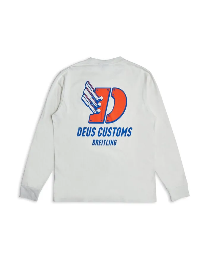 Top Time LS Tee 8211 Vintage White Men Deus Ex Machina Tees Top Time LS Tee 8211 Vintage White Men Deus Ex Machina Tees