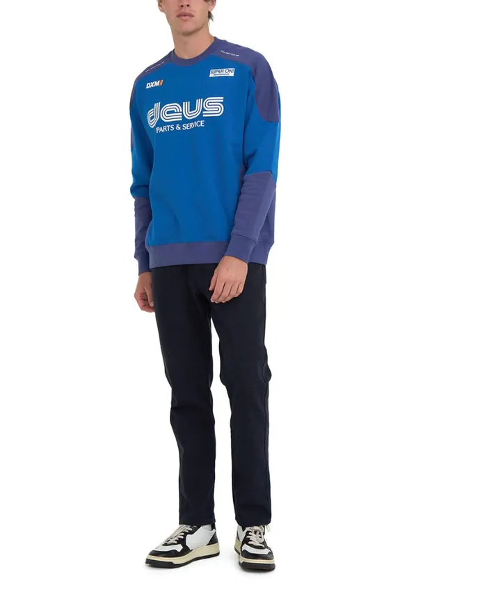 Touring Crew 8211 Classic Blue Men Deus Ex Machina Hoodies and Sweaters Touring Crew 8211 Classic Blue Men Deus Ex Machina Hoodies and Sweaters