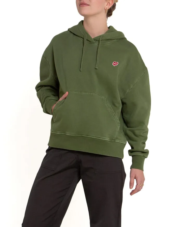 True Romance Hoodie 8211 Pesto Women Deus Ex Machina Hoodies and Sweaters