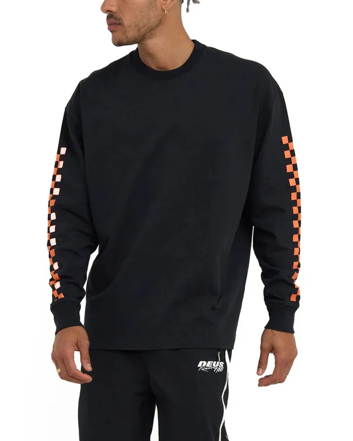 Tune Up Long Sleeve Tee 8211 Black Men Deus Ex Machina Tees