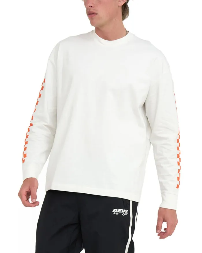 Tune Up Long Sleeve Tee 8211 Vintage White Men Deus Ex Machina Tees
