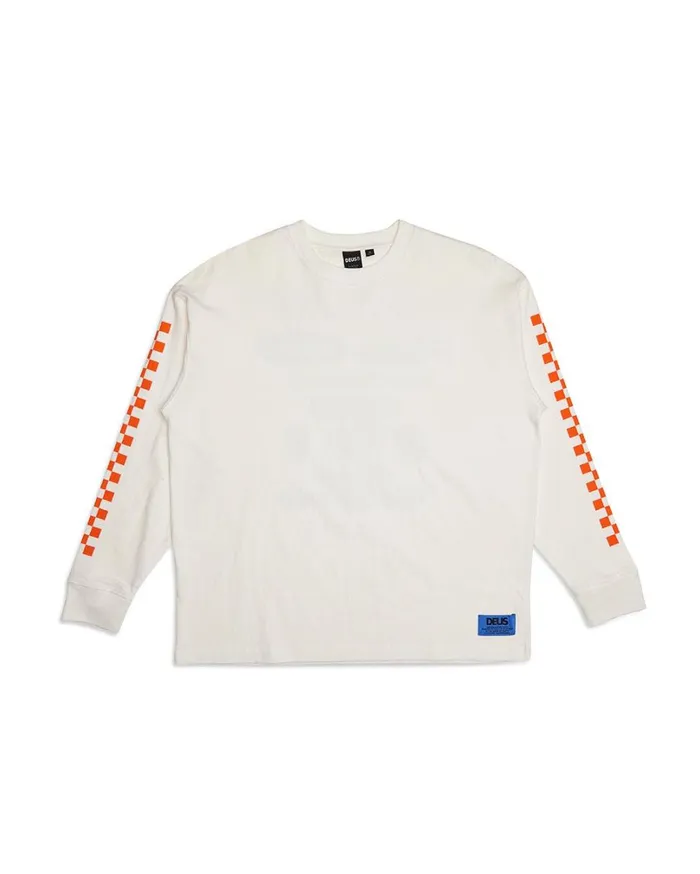 Tune Up Long Sleeve Tee 8211 Vintage White Men Deus Ex Machina Tees Tune Up Long Sleeve Tee 8211 Vintage White Men Deus Ex Machina Tees