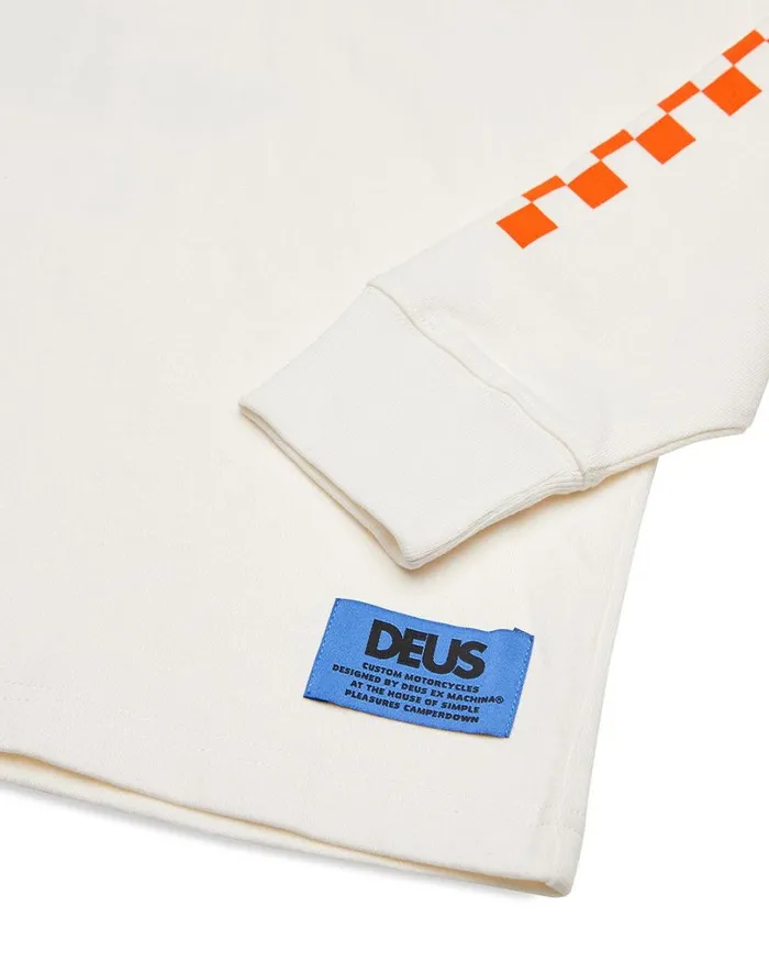 Tune Up Long Sleeve Tee 8211 Vintage White Men Deus Ex Machina Tees Tune Up Long Sleeve Tee 8211 Vintage White Men Deus Ex Machina Tees