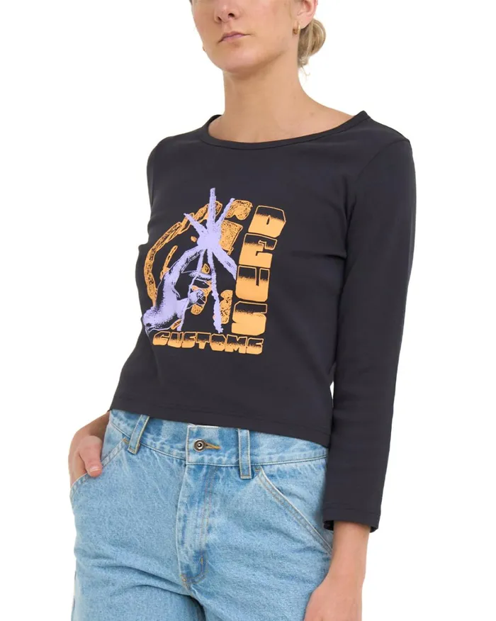 Unhenged Long Sleeve Top 8211 Anthracite Women Deus Ex Machina Tees