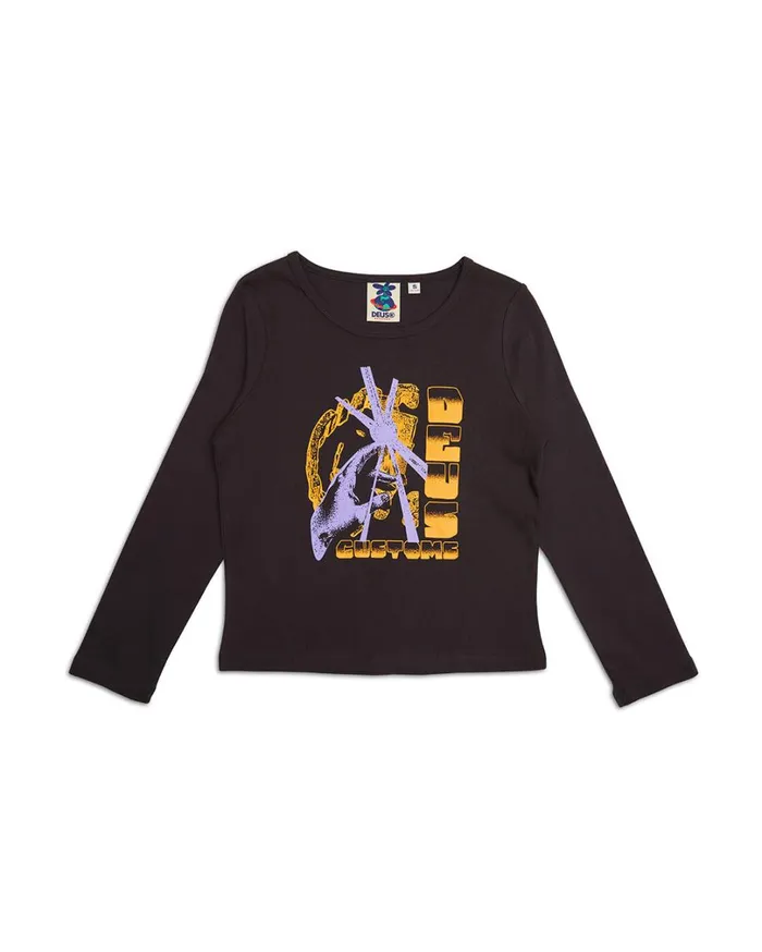 Unhenged Long Sleeve Top 8211 Anthracite Women Deus Ex Machina Tees Unhenged Long Sleeve Top 8211 Anthracite Women Deus Ex Machina Tees
