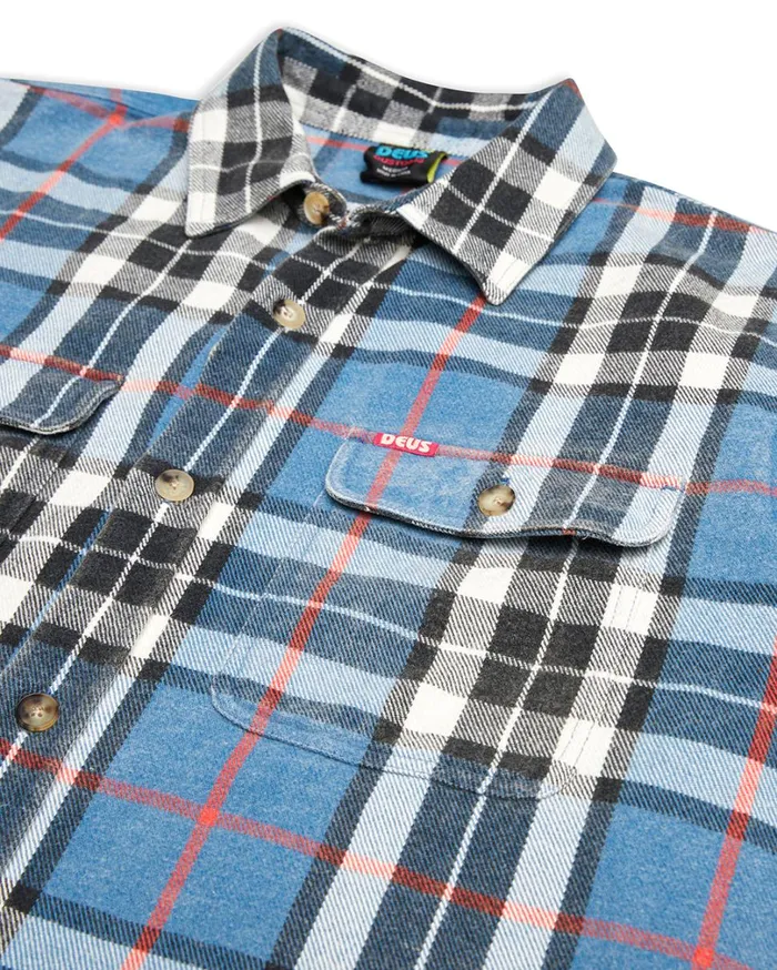 Vacay Check Shirt 8211 Blue Turquoise MenWomen Deus Ex Machina Shirts Vacay Check Shirt 8211 Blue Turquoise MenWomen Deus Ex Machina Shirts