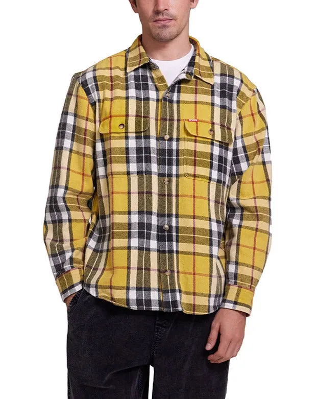Vacay Check Shirt 8211 Lemon MenWomen Deus Ex Machina Shirts