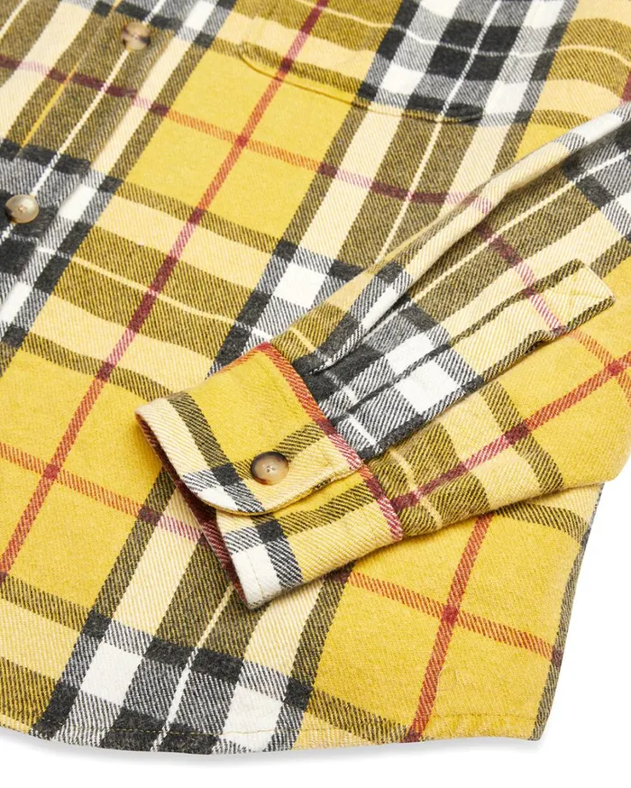 Vacay Check Shirt 8211 Lemon MenWomen Deus Ex Machina Shirts Vacay Check Shirt 8211 Lemon MenWomen Deus Ex Machina Shirts