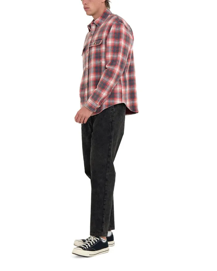 Vacay Check Shirt 8211 Red Check Men Deus Ex Machina Shirts Vacay Check Shirt 8211 Red Check Men Deus Ex Machina Shirts