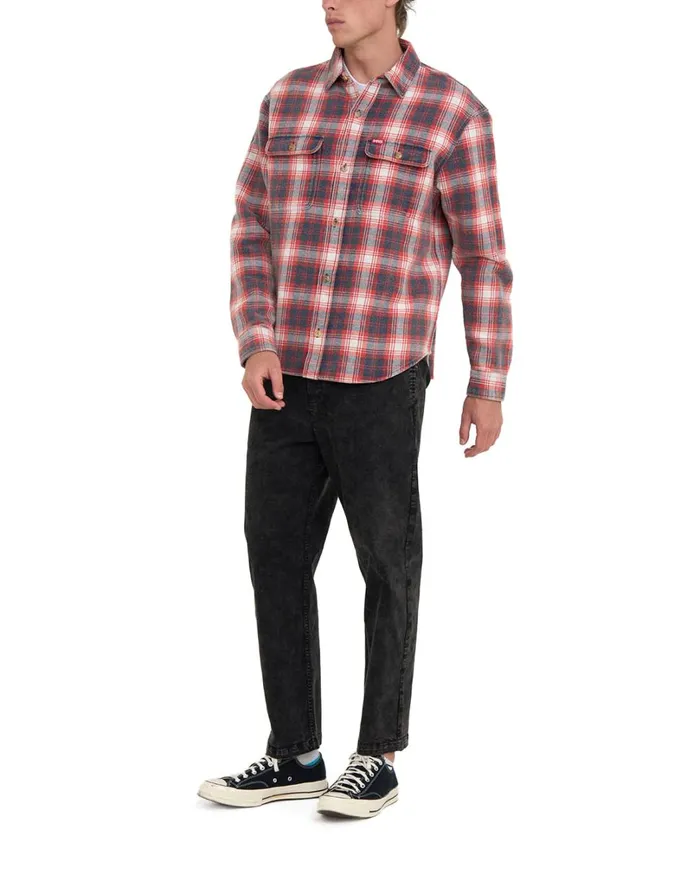 Vacay Check Shirt 8211 Red Check Men Deus Ex Machina Shirts Vacay Check Shirt 8211 Red Check Men Deus Ex Machina Shirts