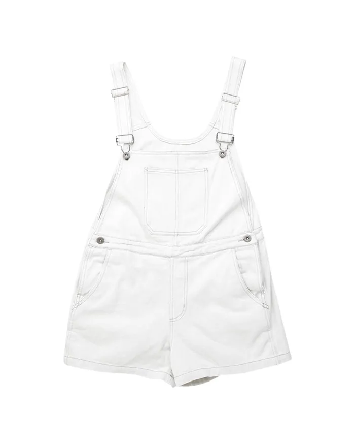 Vada Overall Relaxed Fit 8211 Bleached White Women Deus Ex Machina Dresses Vada Overall Relaxed Fit 8211 Bleached White Women Deus Ex Machina Dresses