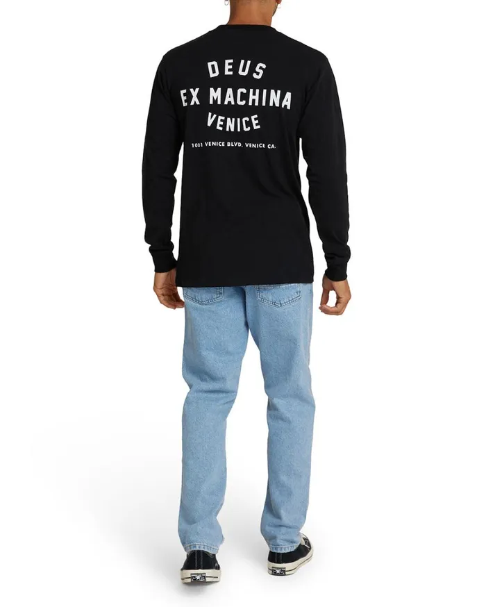 Venice Address Long Sleeve Tee 8211 Black Men Deus Ex Machina Classics Venice Address Long Sleeve Tee 8211 Black Men Deus Ex Machina Classics