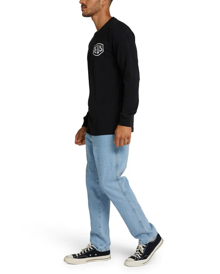 Venice Address Long Sleeve Tee 8211 Black Men Deus Ex Machina Classics Venice Address Long Sleeve Tee 8211 Black Men Deus Ex Machina Classics