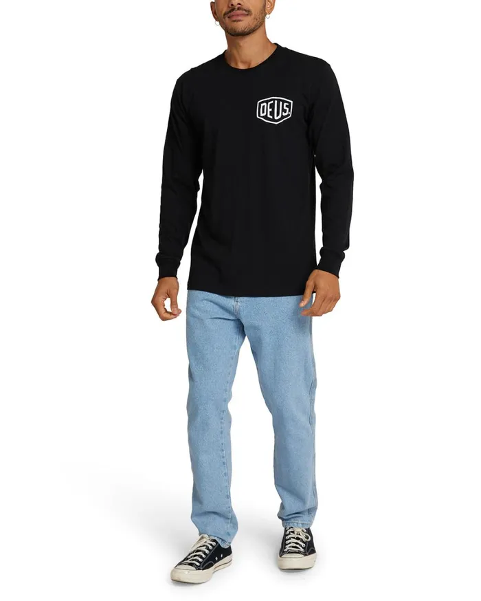 Venice Address Long Sleeve Tee 8211 Black Men Deus Ex Machina Classics Venice Address Long Sleeve Tee 8211 Black Men Deus Ex Machina Classics