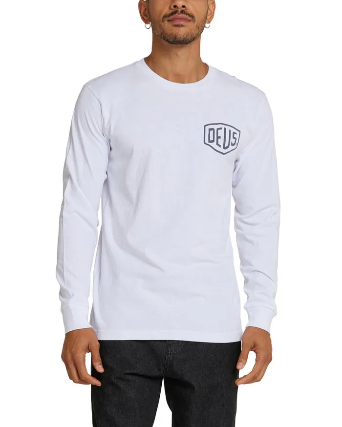 Venice Address Long Sleeve Tee 8211 White MenWomen Deus Ex Machina Tees