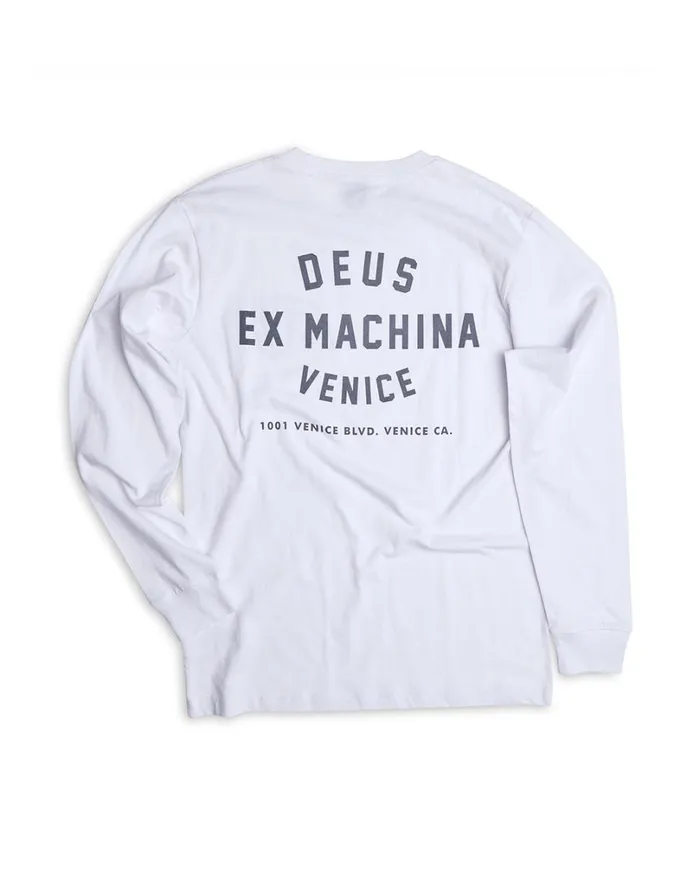 Venice Address Long Sleeve Tee 8211 White MenWomen Deus Ex Machina Tees Venice Address Long Sleeve Tee 8211 White MenWomen Deus Ex Machina Tees