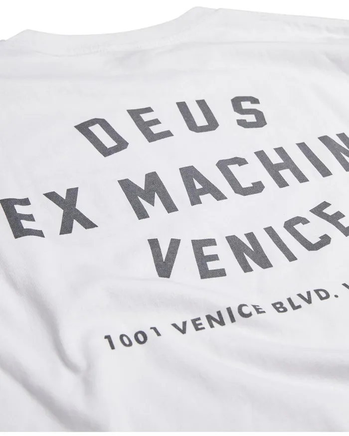 Venice Address Long Sleeve Tee 8211 White MenWomen Deus Ex Machina Tees Venice Address Long Sleeve Tee 8211 White MenWomen Deus Ex Machina Tees