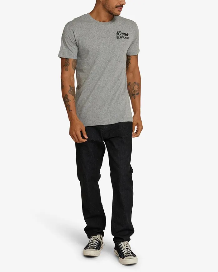 Venice Address Pocket Tee 8211 Grey Marle Men Deus Ex Machina Tees Venice Address Pocket Tee 8211 Grey Marle Men Deus Ex Machina Tees