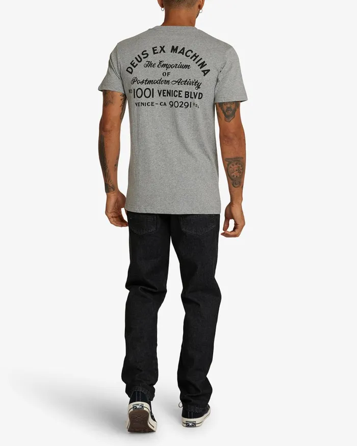 Venice Address Pocket Tee 8211 Grey Marle Men Deus Ex Machina Tees Venice Address Pocket Tee 8211 Grey Marle Men Deus Ex Machina Tees