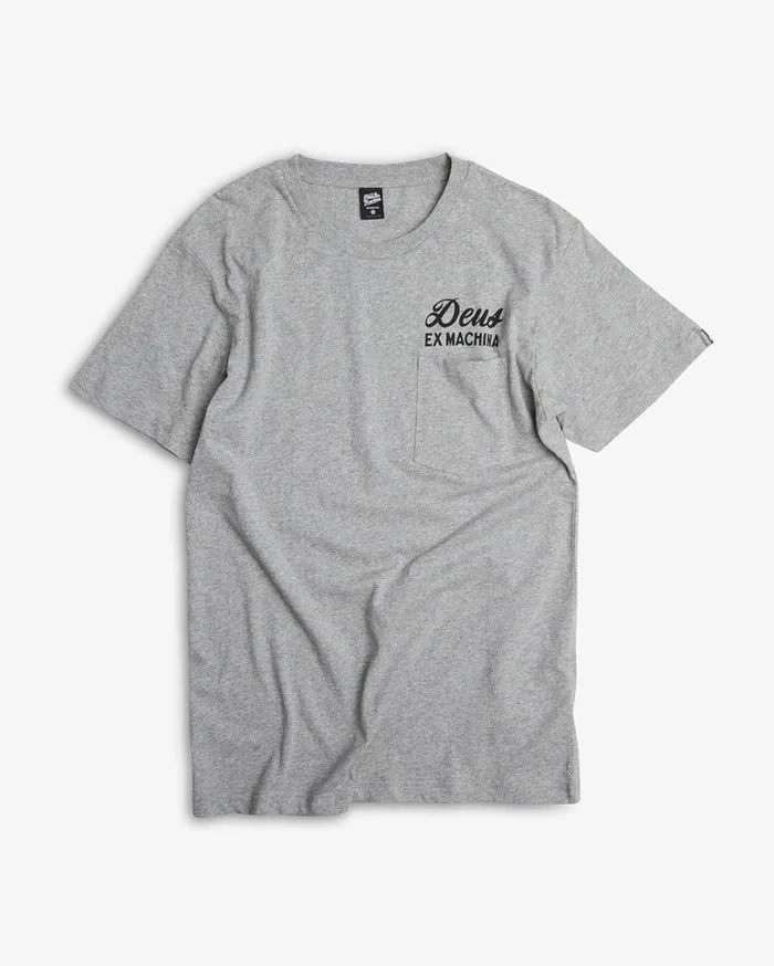 Venice Address Pocket Tee 8211 Grey Marle Men Deus Ex Machina Tees Venice Address Pocket Tee 8211 Grey Marle Men Deus Ex Machina Tees