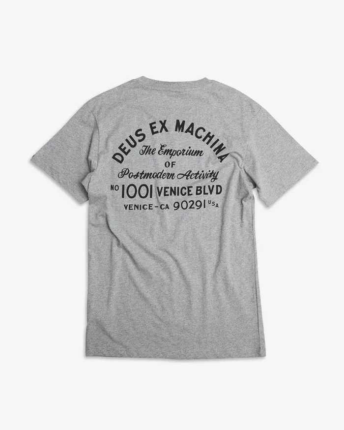 Venice Address Pocket Tee 8211 Grey Marle Men Deus Ex Machina Tees Venice Address Pocket Tee 8211 Grey Marle Men Deus Ex Machina Tees