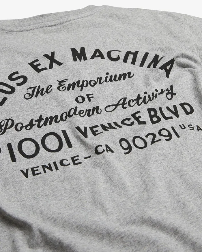 Venice Address Pocket Tee 8211 Grey Marle Men Deus Ex Machina Tees Venice Address Pocket Tee 8211 Grey Marle Men Deus Ex Machina Tees
