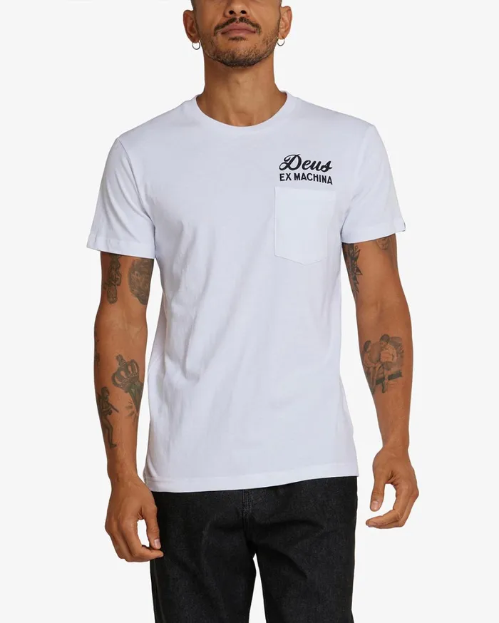 Venice Address Pocket Tee 8211 White Men Deus Ex Machina Tees