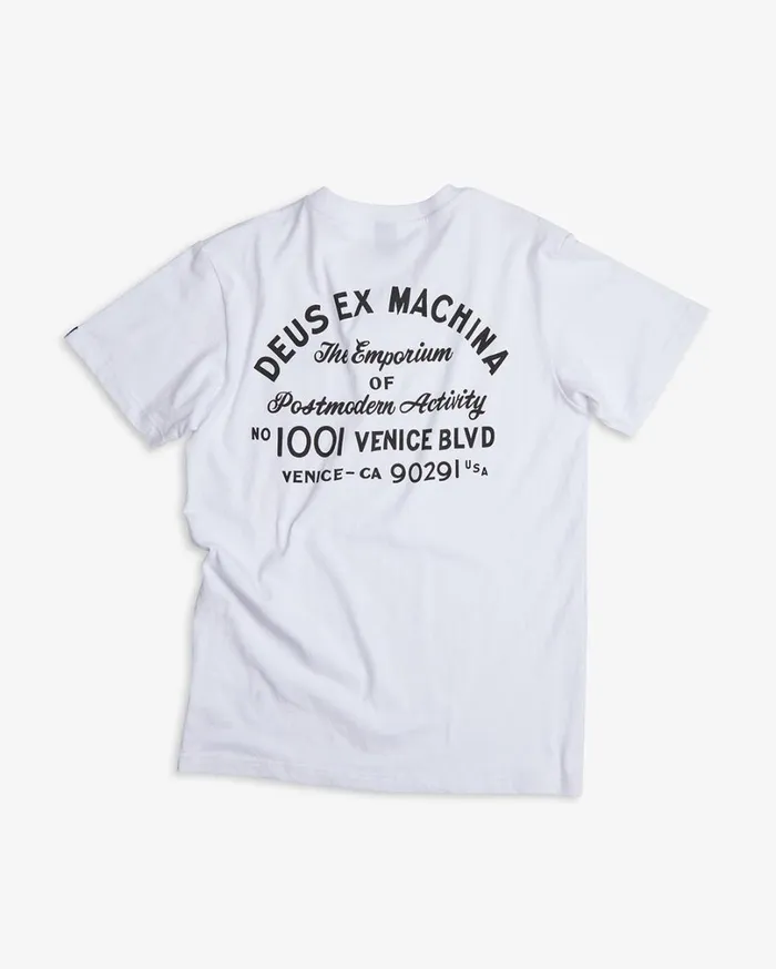 Venice Address Pocket Tee 8211 White Men Deus Ex Machina Tees Venice Address Pocket Tee 8211 White Men Deus Ex Machina Tees