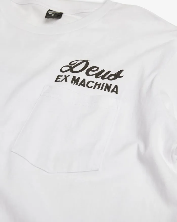 Venice Address Pocket Tee 8211 White Men Deus Ex Machina Tees Venice Address Pocket Tee 8211 White Men Deus Ex Machina Tees
