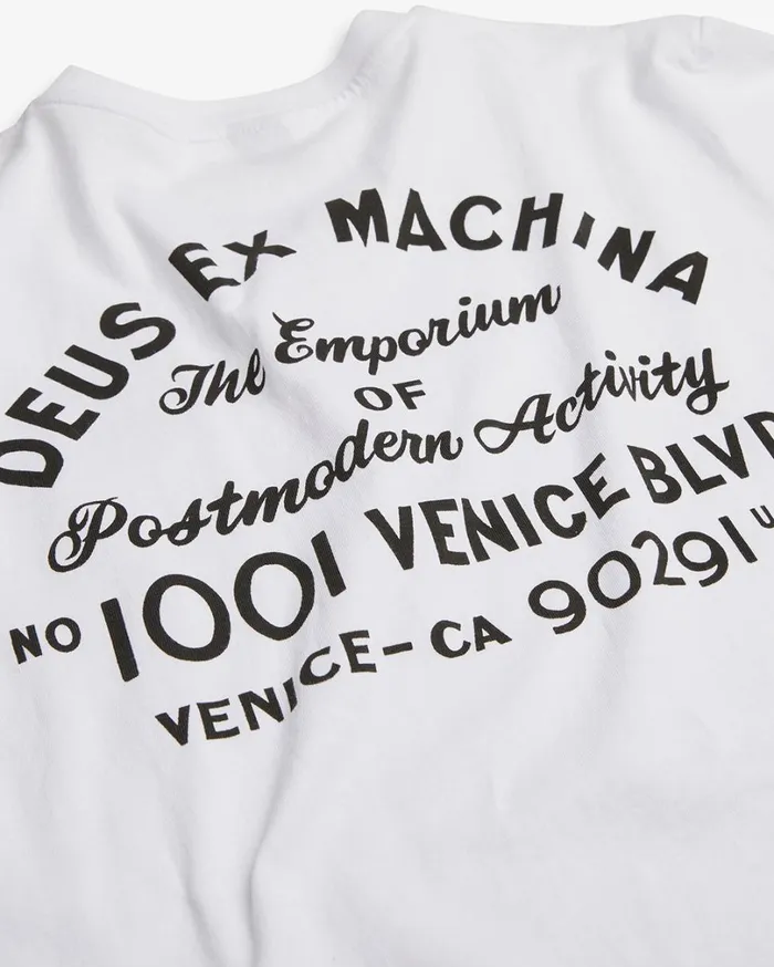 Venice Address Pocket Tee 8211 White Men Deus Ex Machina Tees Venice Address Pocket Tee 8211 White Men Deus Ex Machina Tees